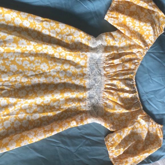 Yellow floral summer dress - Picture 8 of 8